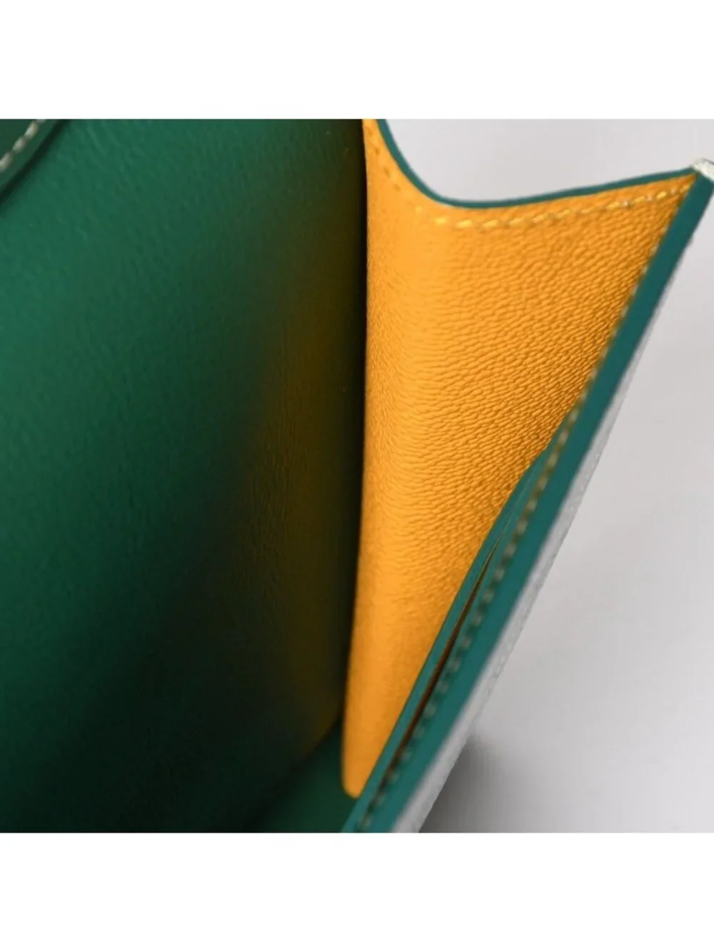 Goyard Chypre Sheepskin Pouch Wallet Shoulder Bag Green